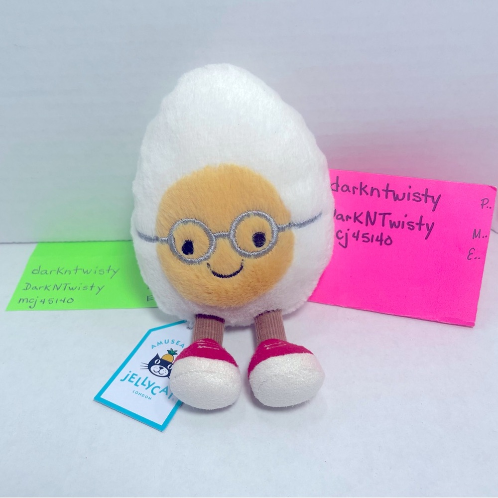 LAST ONE! BNWT JELLYCAT AMUSEABLES GEEK EGG 1 OWNER PROTECTIVELY STORED